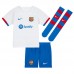 Camisa de Futebol Barcelona Vitor Roque #19 Equipamento Secundário Infantil 2023-24 Manga Curta (+ Calças curtas)